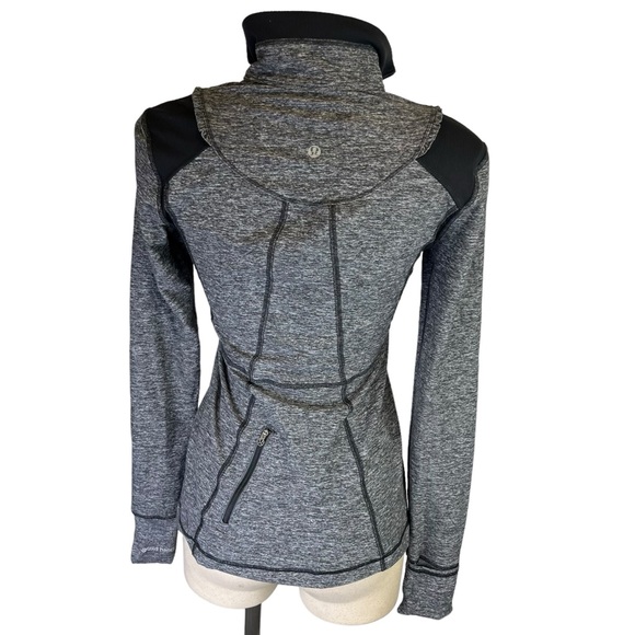 Lululemon Define 1/4 Zip Define Pullover Jacket Heathered Gray/Black 8 Ruffle - Picture 5 of 6